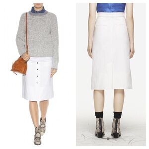 Rag & Bone / Branson white button down skirt NWT
